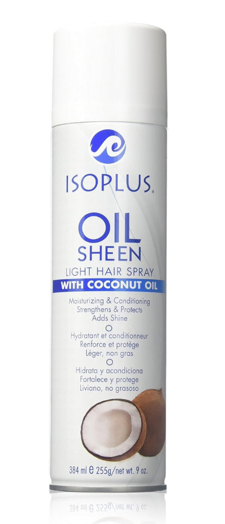 Isoplus Oil Sheen Light Spray Coconut Oil, 9 Oz