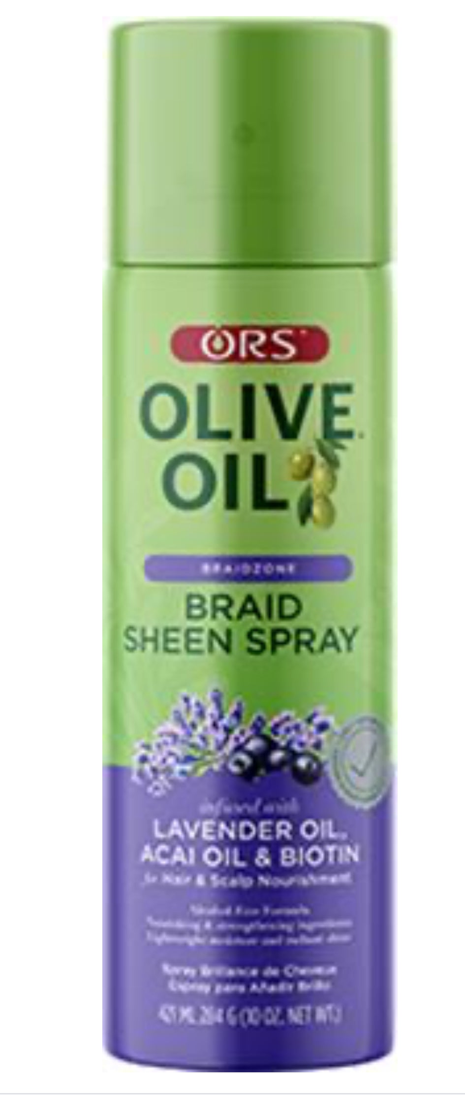 ORS OLIVE OIL SHEEN SPRAY BRAIDZONE LAVENDER