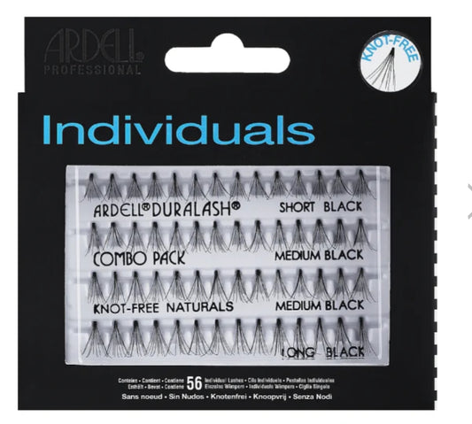 ARDELL DURALASH KNOT-FREE NATURALS/FLARES BLACK, S/M/L/COMBO