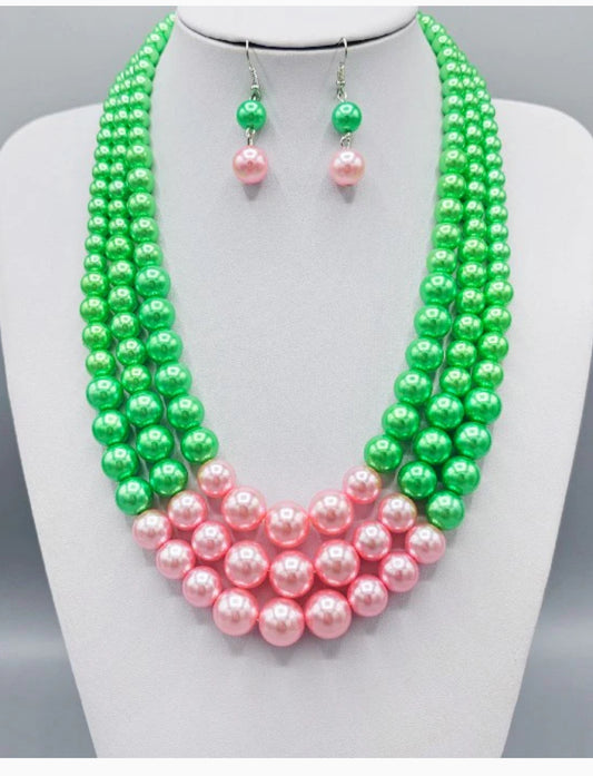 FASHION PEARL NECKLACE SET