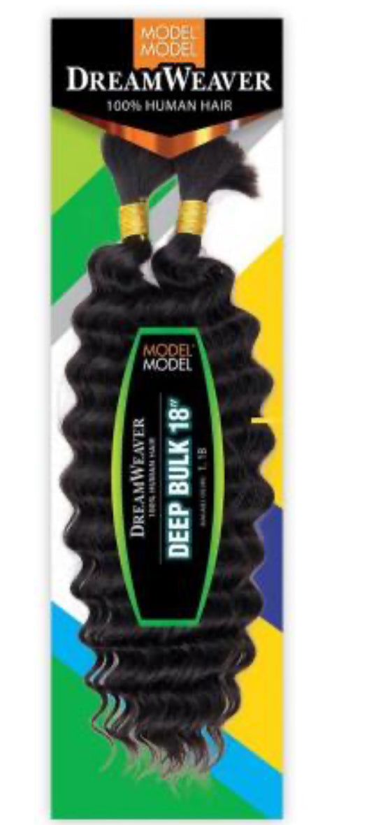 Human Hair Braids ModelModel Dream Weaver Deep Bulk 18"