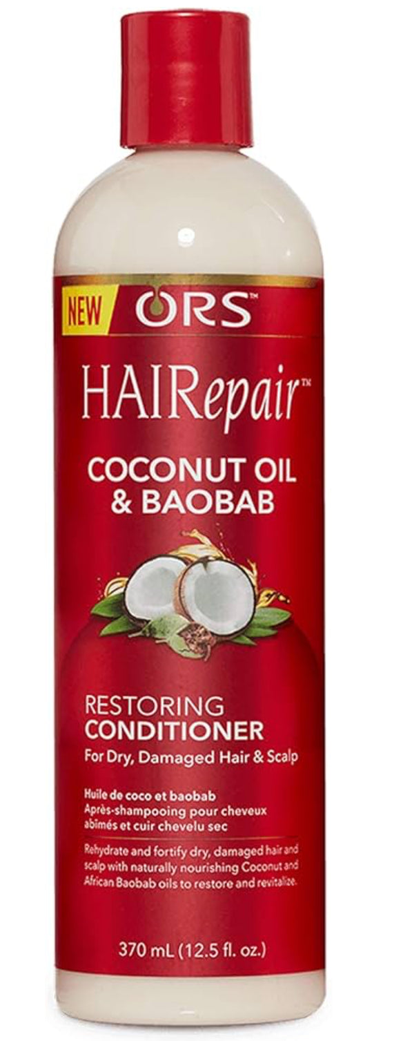 ORS HAIRepair Coconut Oil and Baobab Restoring Conditioner for Dry, Damage Hair & Scalp 12.5 oz