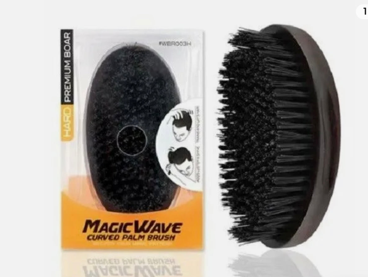 Magic wave curved palm brush