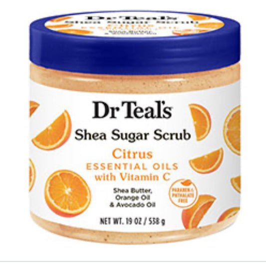 DR TEALS BODY SCRUB CITRUS SHEA SUGAR