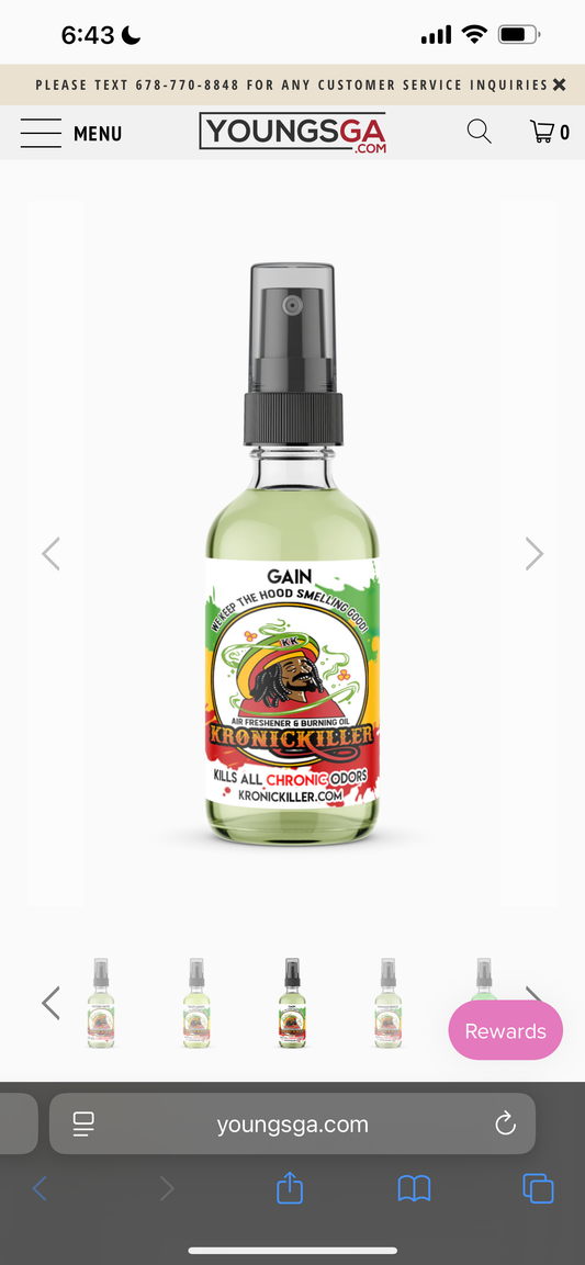 KRONIC KILLER AIR FRESHENER 1OZ