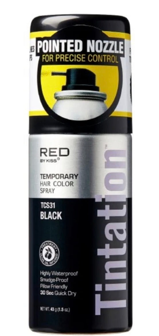 KISS TINTATION COLOR SPRAY 2.82OZ black