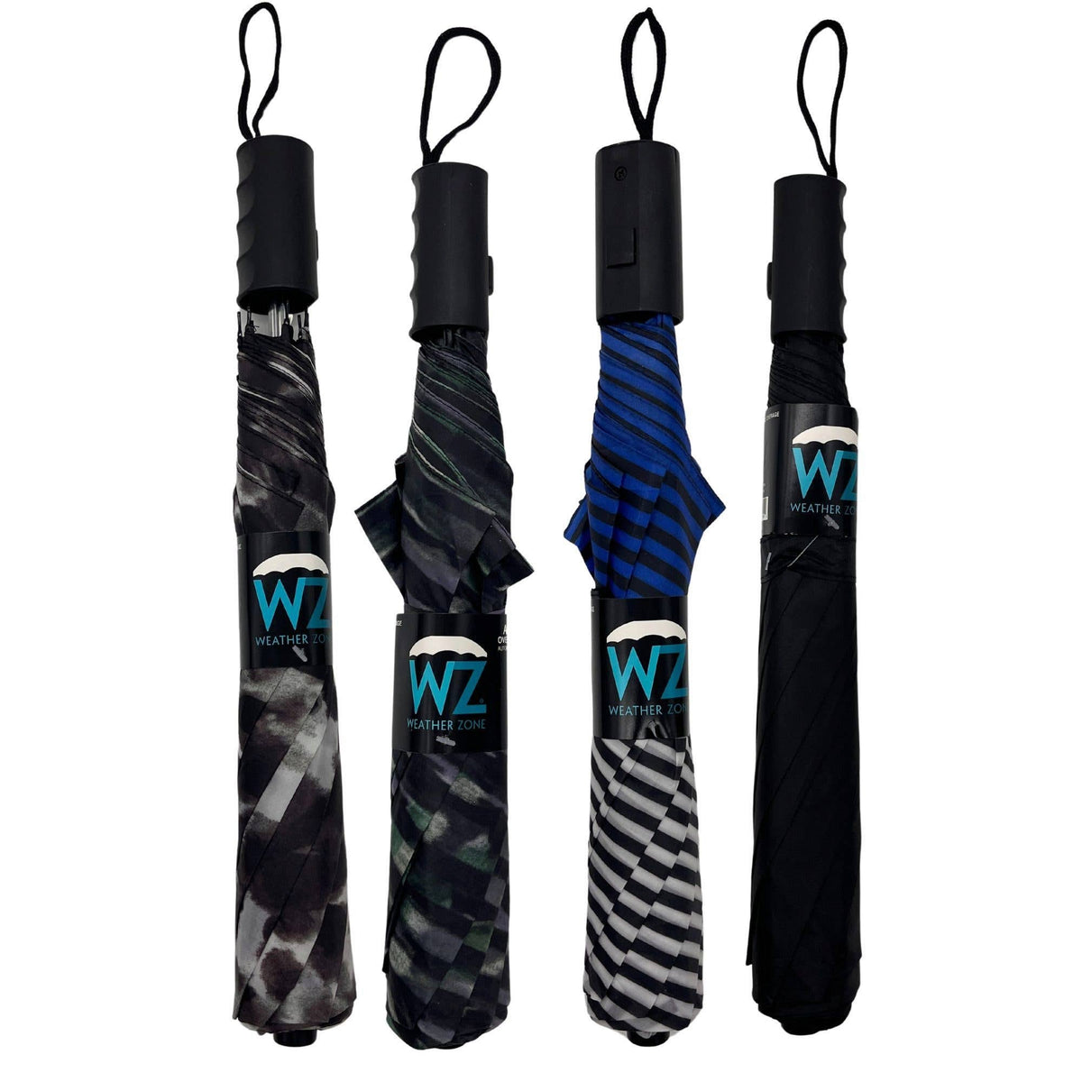 Weather Zone 39" Push-Open Folding Umbrella Assorted Prints