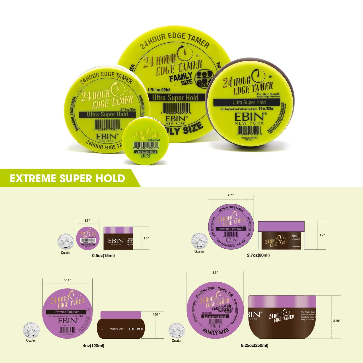 24 Hour Edge Tamer - Ultra Super Hold 6.09oz/ 180ml