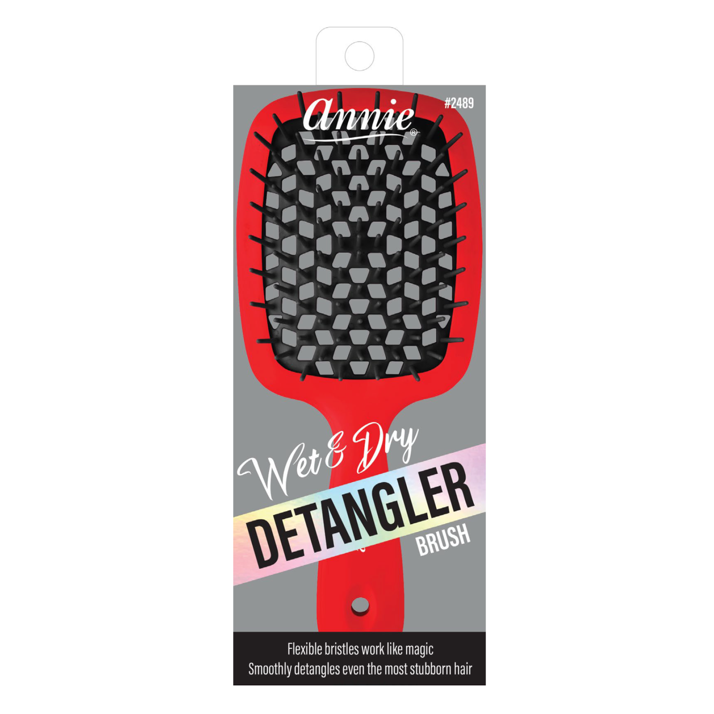 Annie Wet & Dry Detangler Brush, 1 Count, Assorted Colors