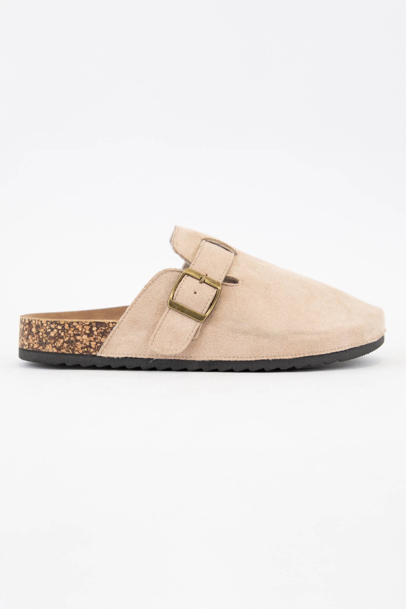 BENSON-3 SOFT SLIP-ON COMFORT CORK CLOG SANDALS