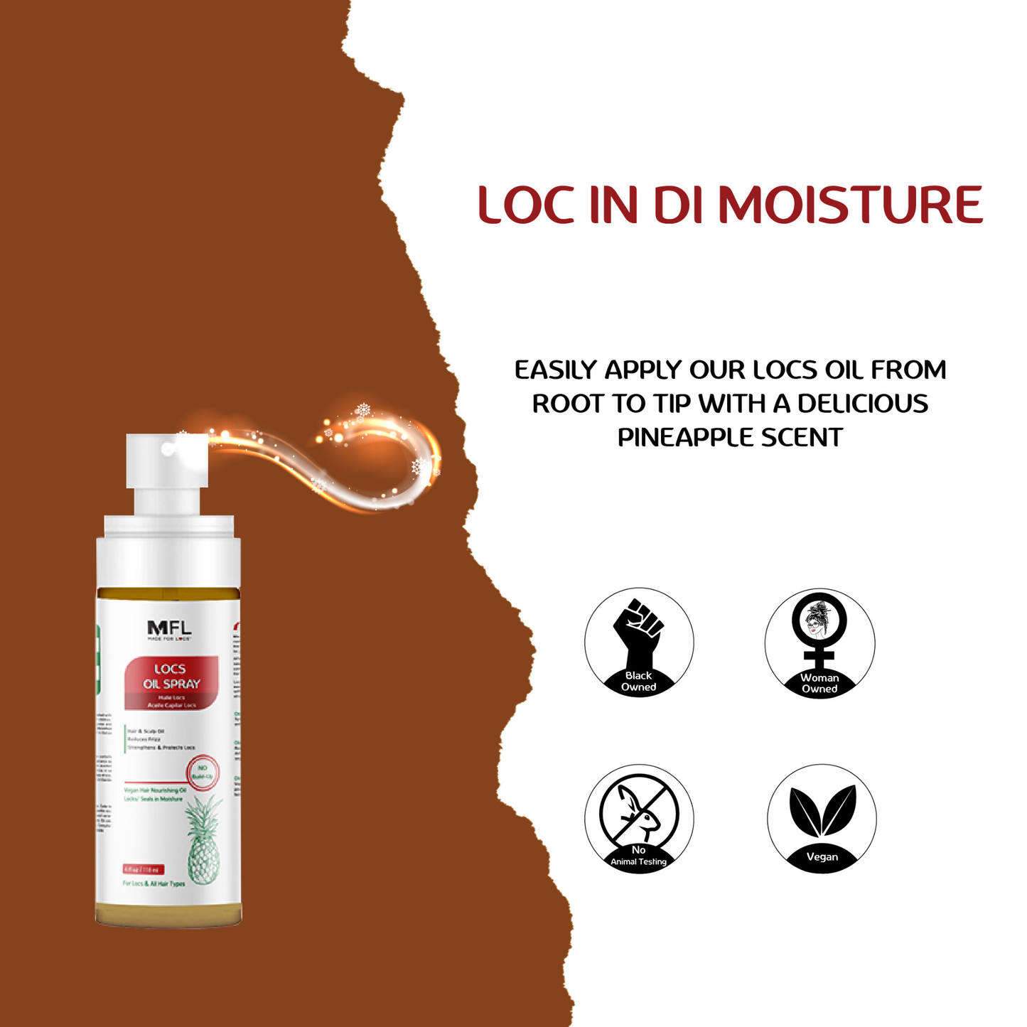 Locs Vegan Oil Spray | 4 oz
