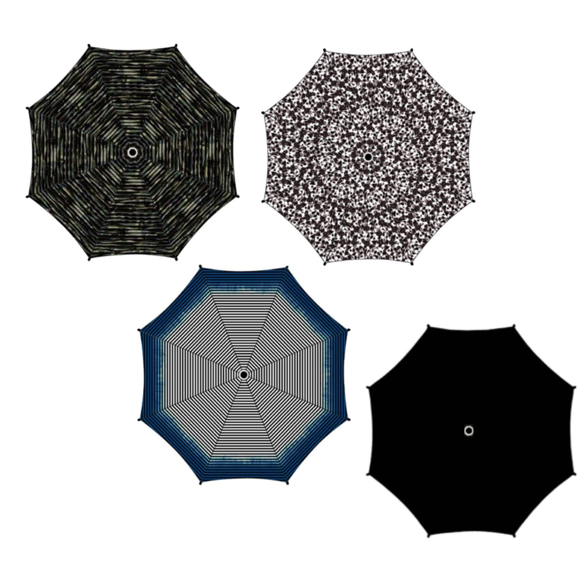 Weather Zone 39" Push-Open Folding Umbrella Assorted Prints
