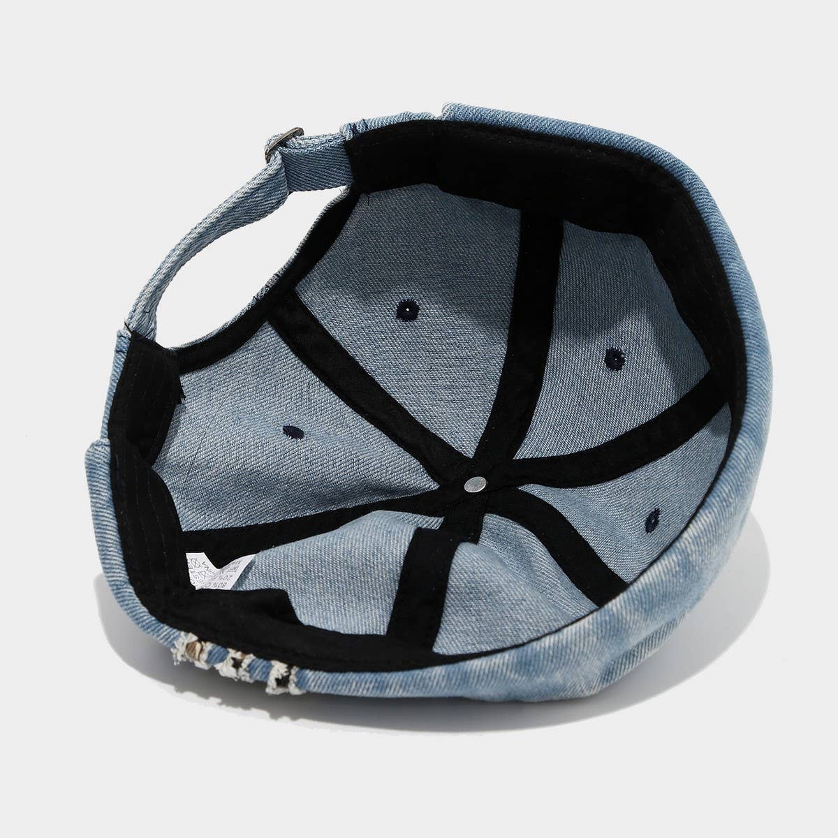 Washed Denim Brimless Sailor Cap Unisex_CWAH04670