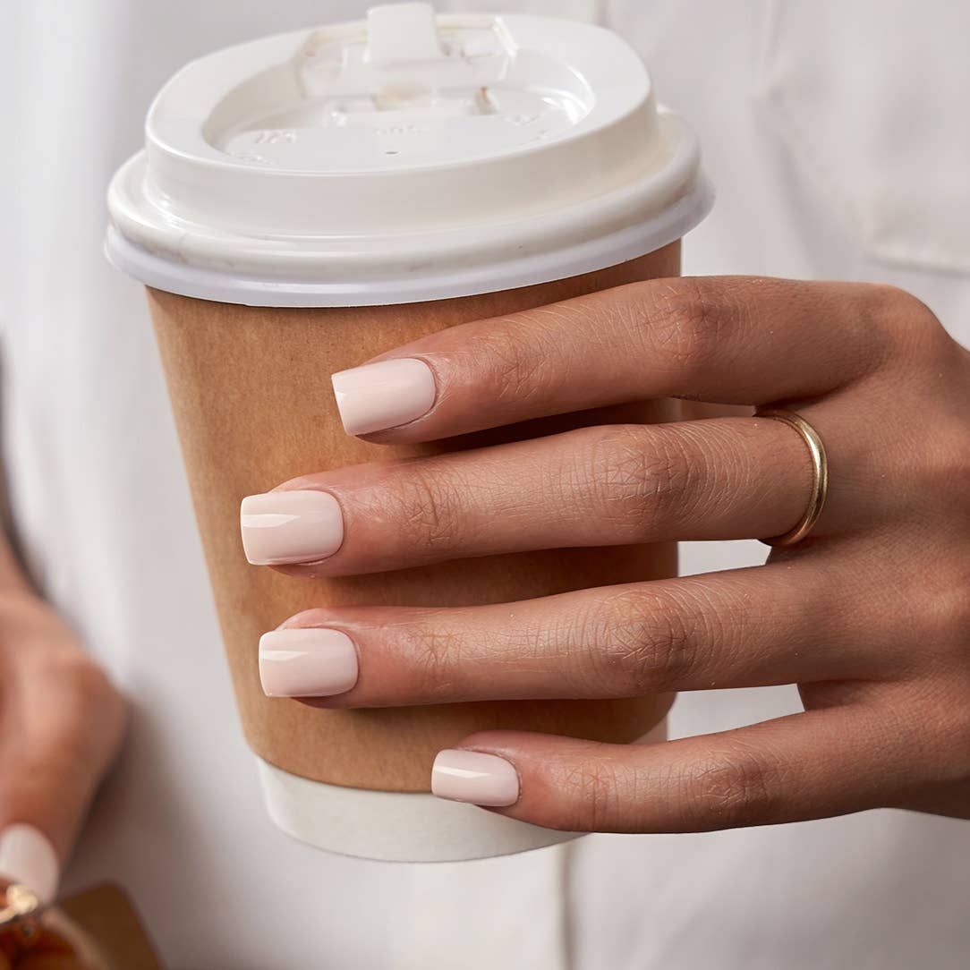 Leopard French Press On Nails | Short Almond Square Brown