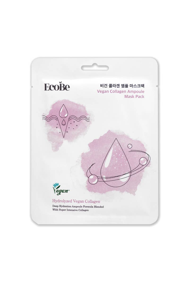 EcoBe Vegan Collagen Ampoule Mask Skin Firming -