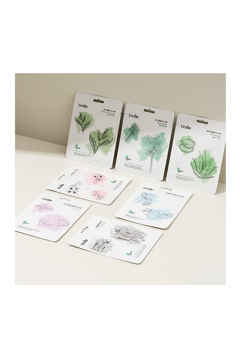 EcoBe Vegan Collagen Ampoule Mask Skin Firming -