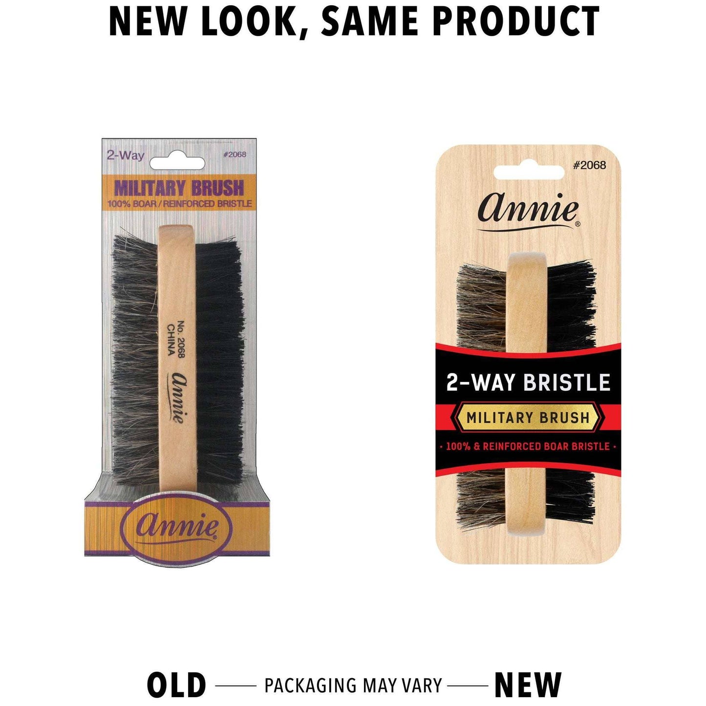 Annie Two Way Military Brush Boar Bristle Soft and Hard