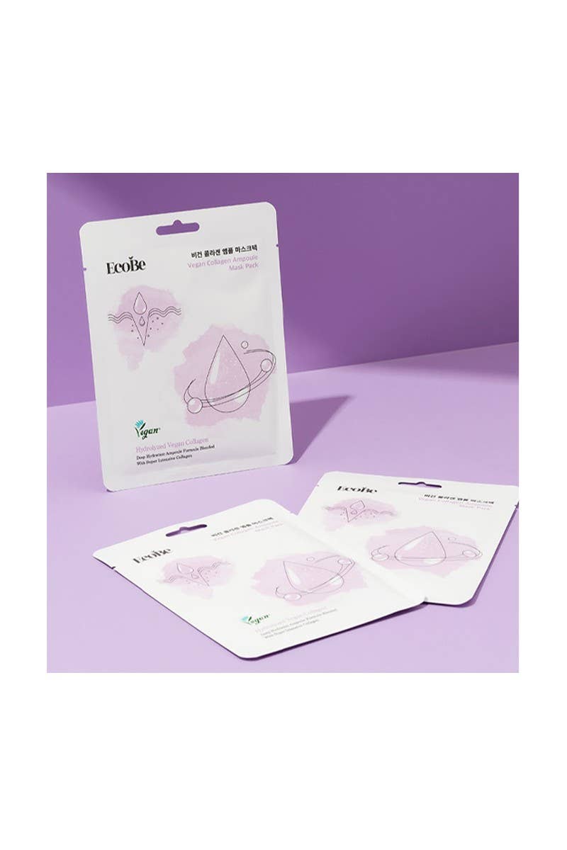 EcoBe Vegan Collagen Ampoule Mask Skin Firming -