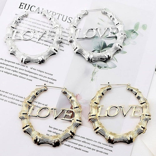 Love Bamboo Hoop Earrings