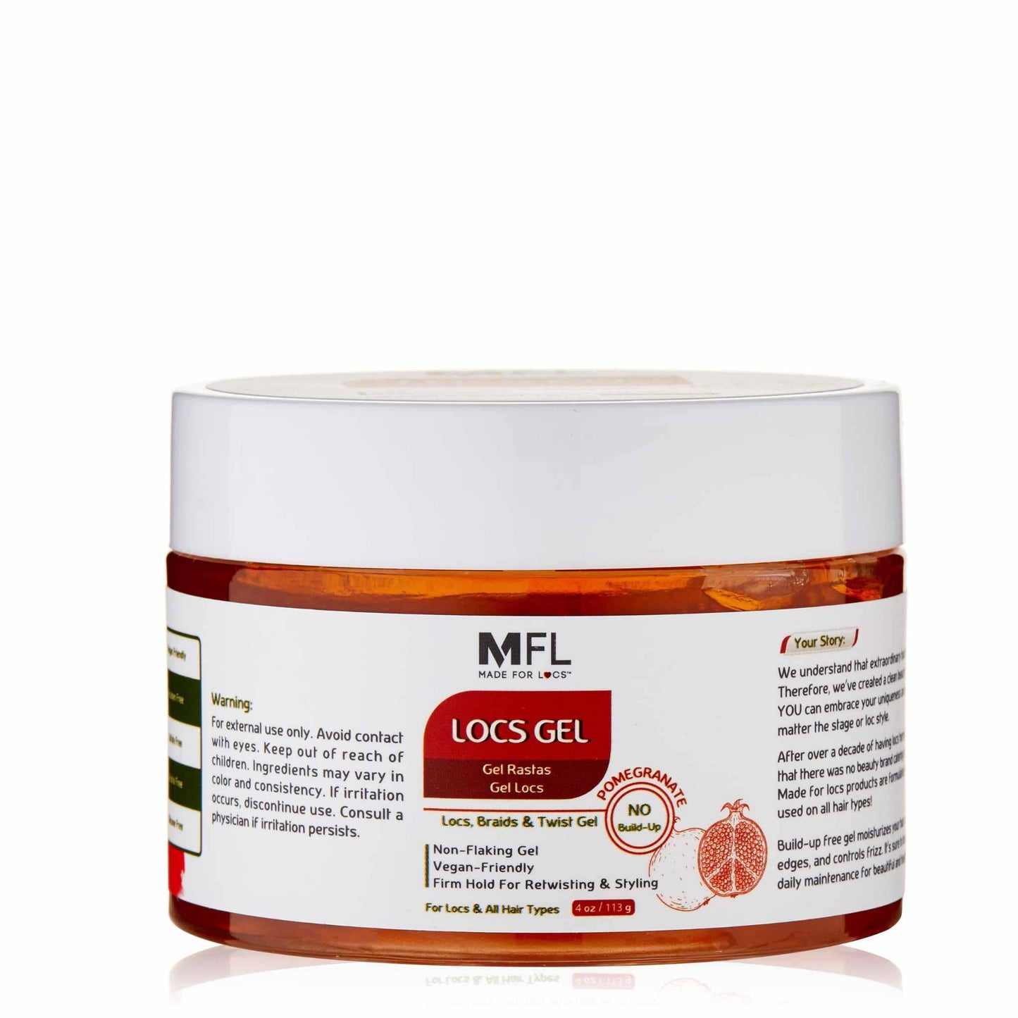 Locs, Braids & Retwisting Firm Hold Gel | 4 oz