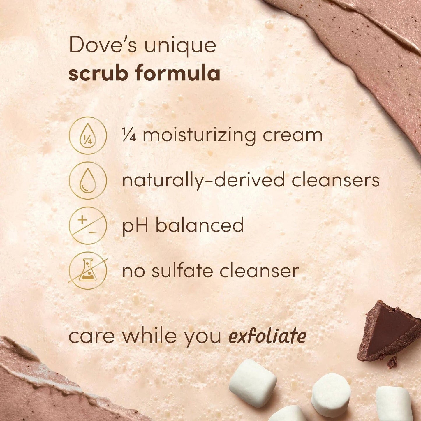 Dove Limited Edition Body Scrub, Hot Cocoa, 3.5 Oz