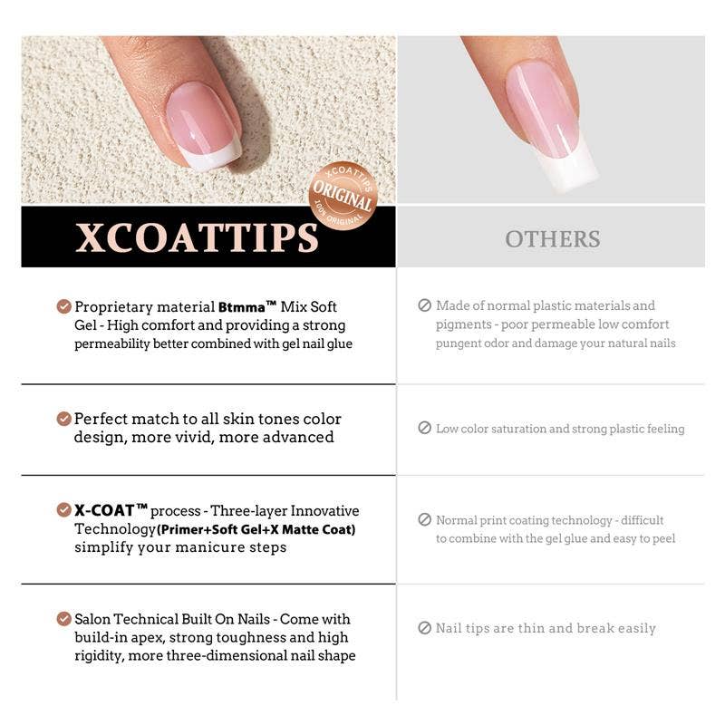 XCOATTIPS® French - Long Stiletto