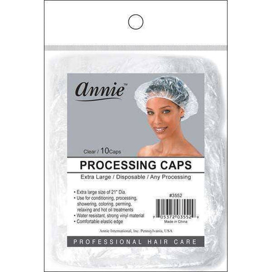Annie Processing Caps  XL 10Pc Clear