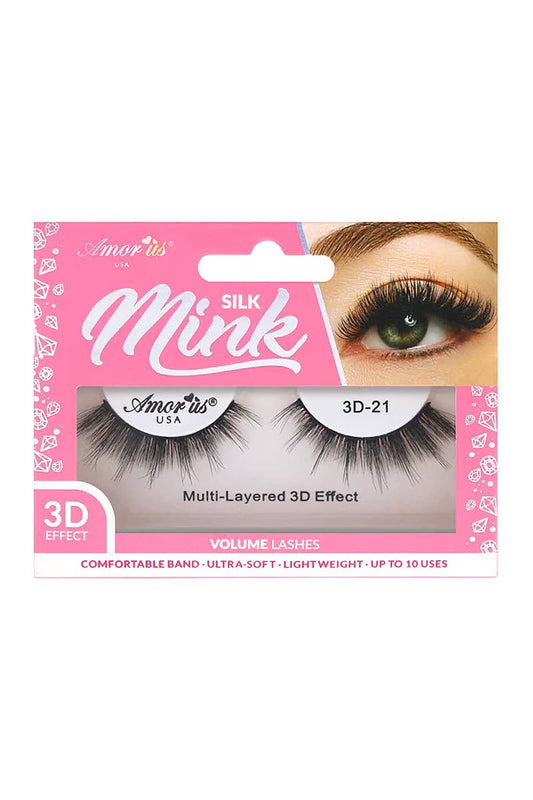 AMORUS 3D-21 Silk Mink Volume Eyelashes -