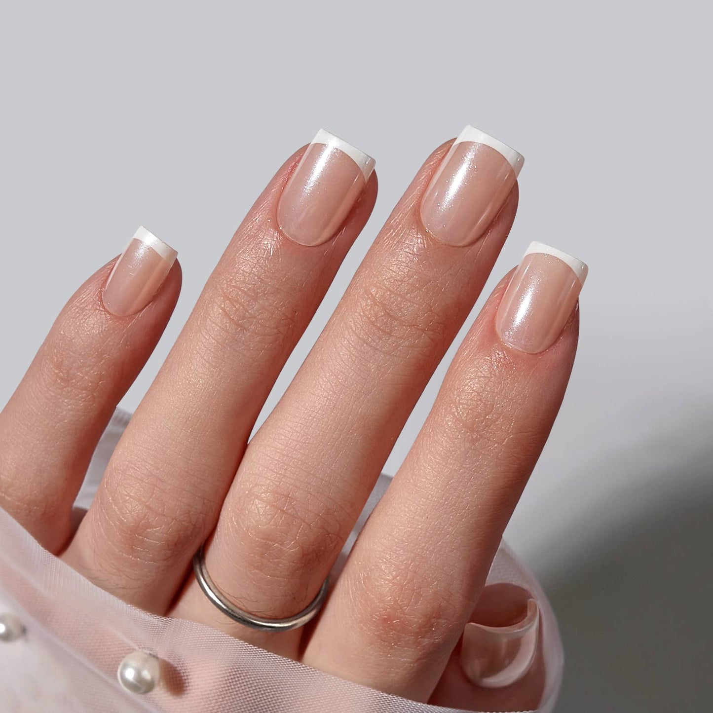 Leopard French Press On Nails | Short Almond Square Brown