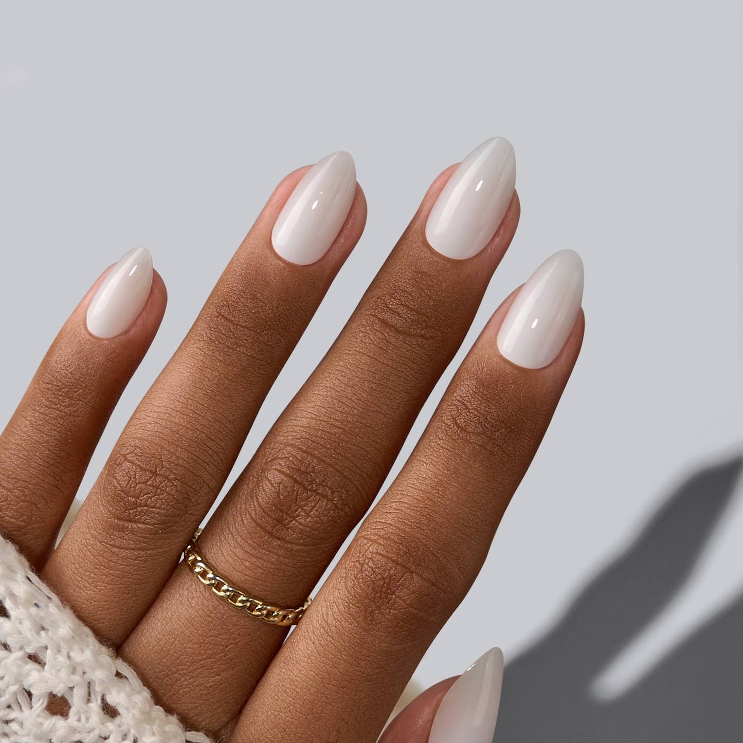 Press On Nails for Dark Skin Tone- Nude Fake Nails for Women