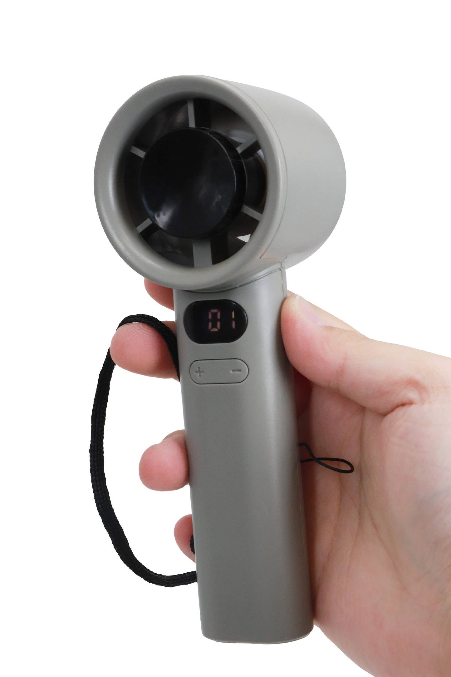 Compact Handheld Tabletop Electric Fan w/ Digital Display